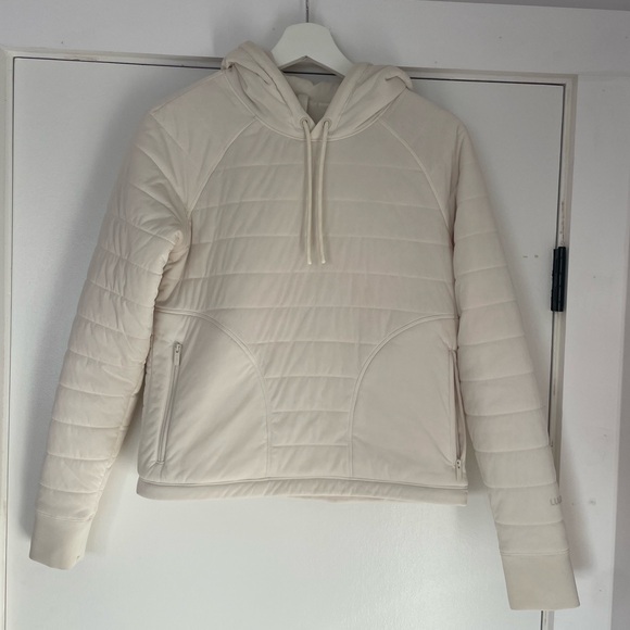Lululemon Dynamic Movement Hoodie Light Ivory, Size 4, Excellent Condition - Picture 8 of 10